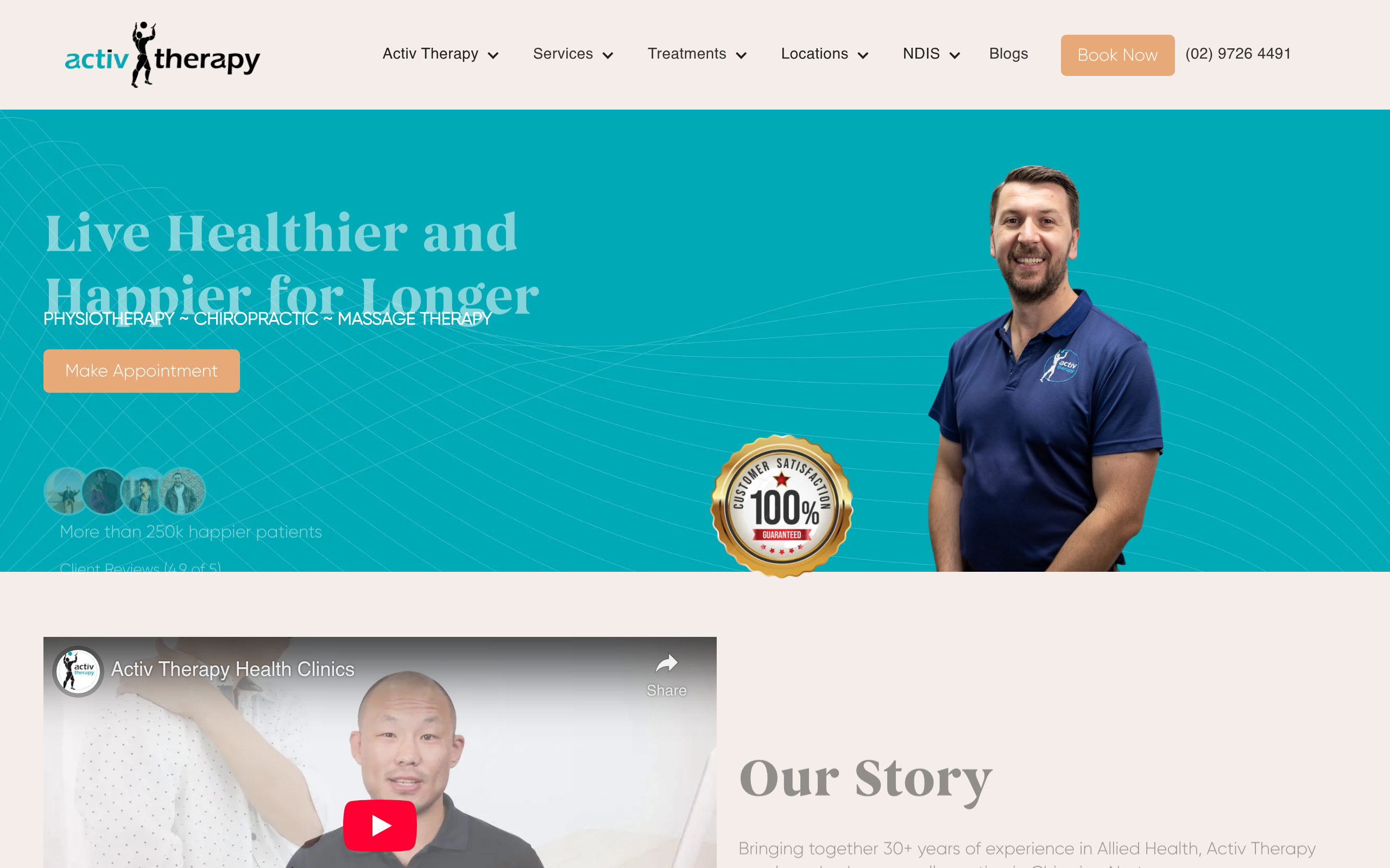 ActivTherapy website screenshot