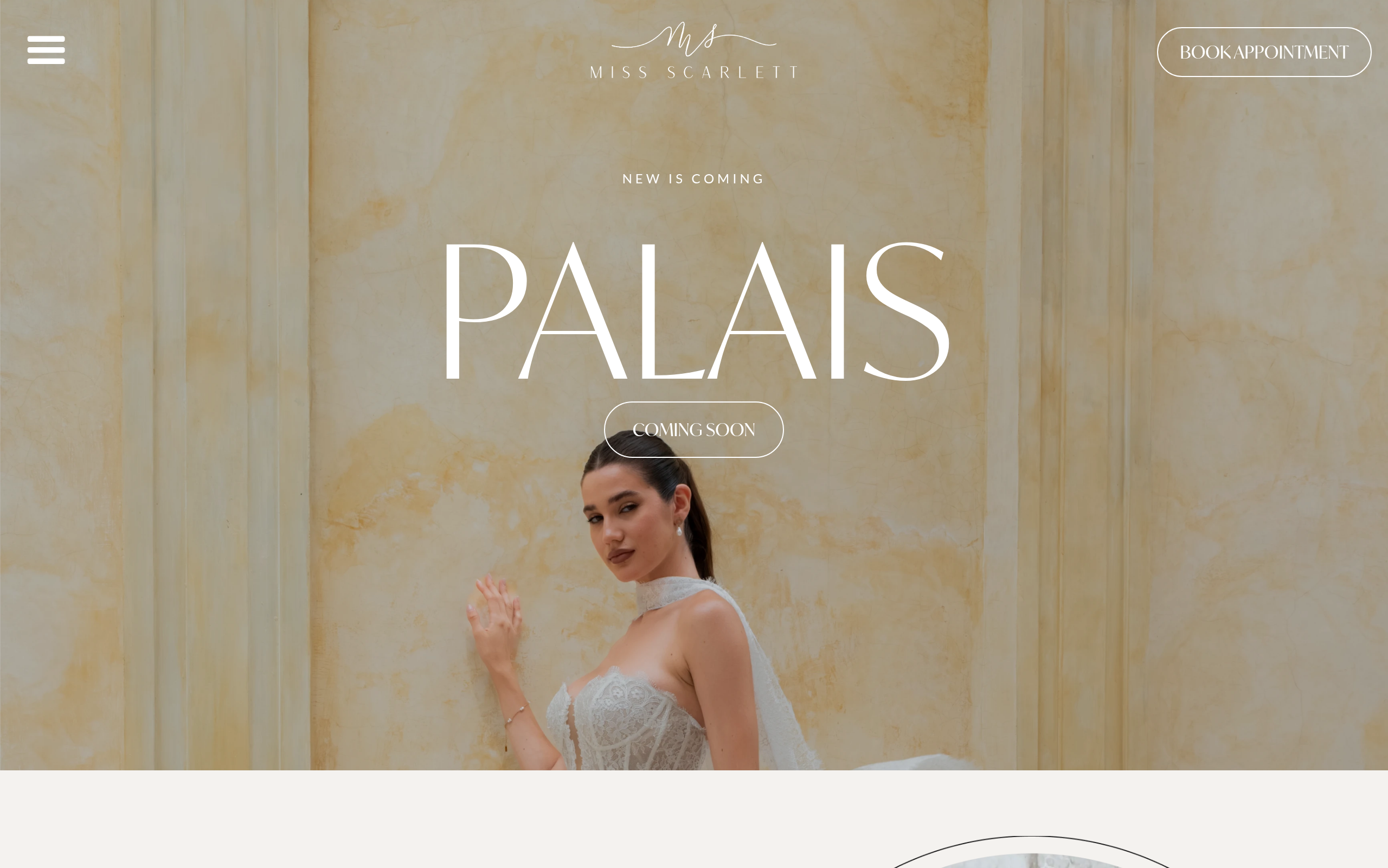 Miss Scarlett website screenshot — Bridal Fashion by Locally